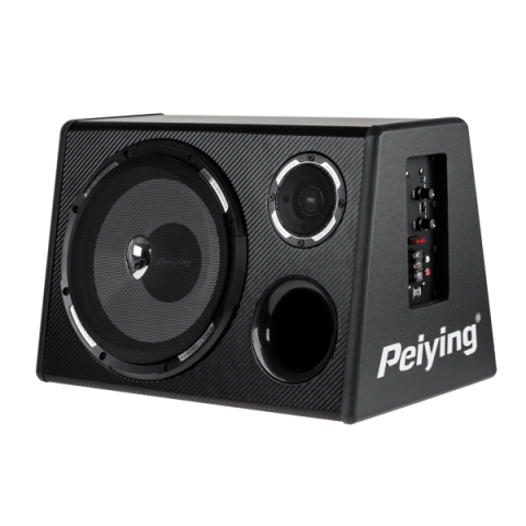 Automobilinė žemų dažnių kolonėlė aktyvi 10" (25cm) 200W 4Ώ Peiying PY250QA
